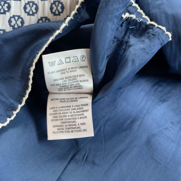 Anthropologie Maeve Fourth Street Swing Blue Pattern Skirt Womens Size 10 - Picture 10 of 13